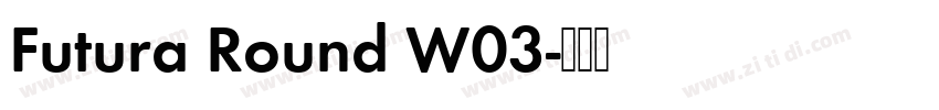 Futura Round W03字体转换 Futura Round W03字体转换